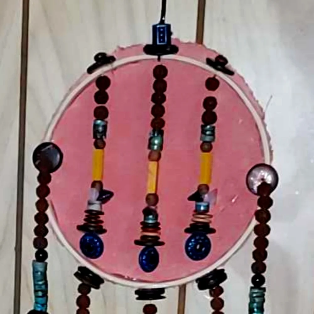 HANDMADE Southwestern Native Indoor Wall Hanging Tribal Art Tourquoise Rust Tan